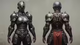 a rendering of an armor in the middle of a photo