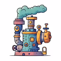 an image of a large pipe with steam coming out