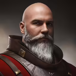 an old man with a beard and mustache