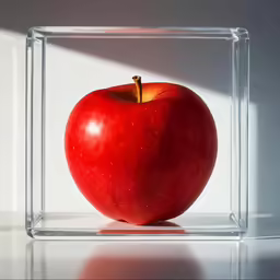 an apple in the shape of a square