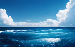 the water and clouds were just a few feet deep