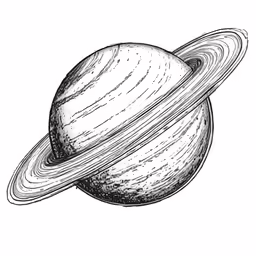 the planets from space showing two rings