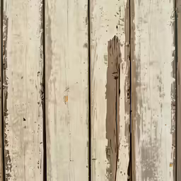 an old wooden board with peeling paint