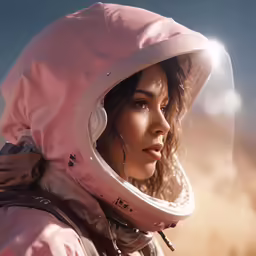 a person in a hood looking over their shoulder