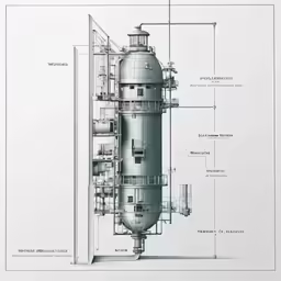 a drawing of a steam engine is shown