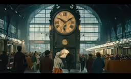 a huge building with a clock in the middle