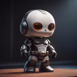 a robot that has some headphones on