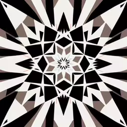 a black and white striped abstract art pattern
