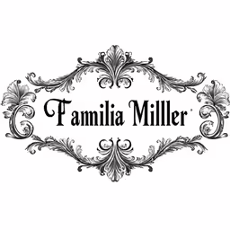 the name familiare miller written on top of a label