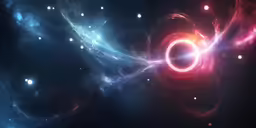 abstract background with light blue and red colors