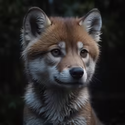 the puppy dog is looking forward for us to see