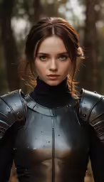 an image of a young woman wearing a suit