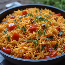 noodles are prepared and ready to be eaten