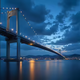 a bridge that is over some water
