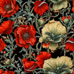 red and yellow flowers with long green stems