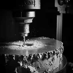 the machine is making something out of the ground