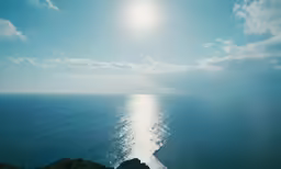 a body of water that is surrounded by land