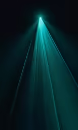 a light that has been shot with green lens