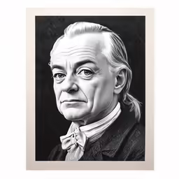 an older man with a bow tie and long hair