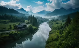 this is the water of the valley and the surrounding forest