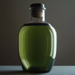the bottle is green and ready to be used