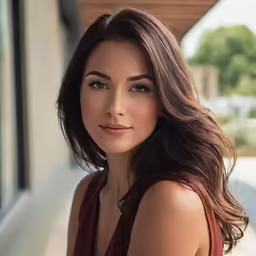 a pretty young lady sitting by a window