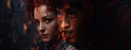 a scene from resident titan in an animated style