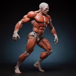an adult muscleed male posing for a studio picture