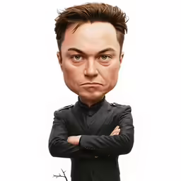 a caricature of the actor johnny white