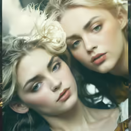 a collage of three women wearing different hair colors
