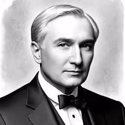 a man wearing a bow tie poses in a portrait