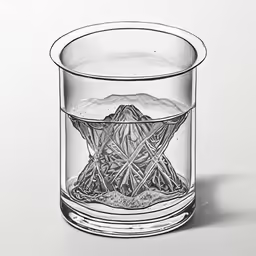 an image of an object in a glass