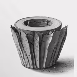 a drawing of some sort with wood in it