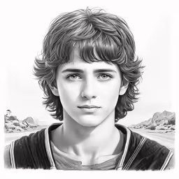 the character from harry potter is in black and white