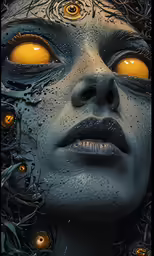an image of some kind of demonic looking woman