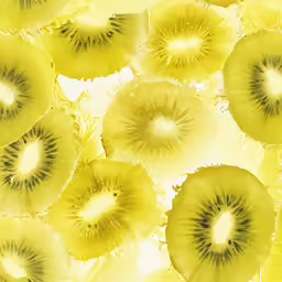 an image of a kiwi fruit pattern in the center