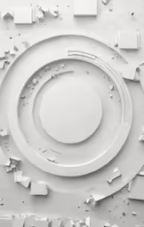 white geometric architecture with an abstract design