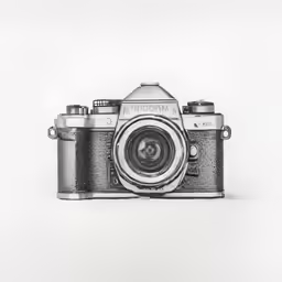 the old camera is in the white paper