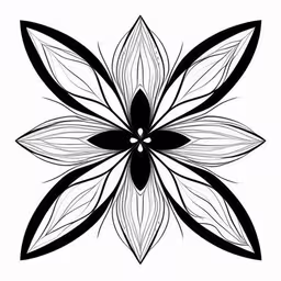 black and white pattern of leaves on a white background,the black and white abstract flower design is a great idea to create an artistic effect for any