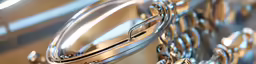 closeup of two silver rings on a surface