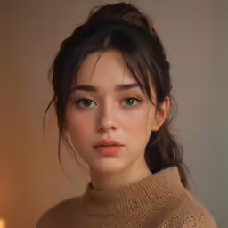 an attractive woman poses for the camera