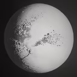 a round object with lots of tiny, dotted droplets