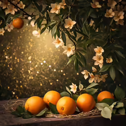 an orange is still in the middle of several oranges