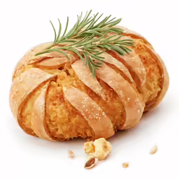 a loaf of bread with icing on top of it