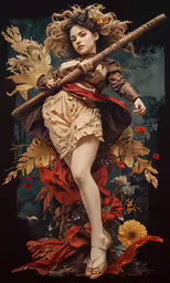 an image of a girl dressed in costume