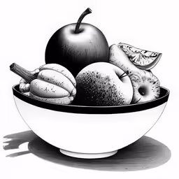 a bowl full of apples and bananas
