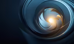 a spiral design with light bulb on top