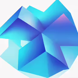 a close - up photo of an abstract shapes in blue,an abstract image, blue and pink overlapping shapes