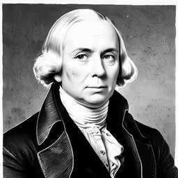 a black and white photograph of a man with blonde hair