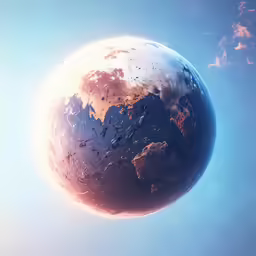 an image of the earth and sky from space
